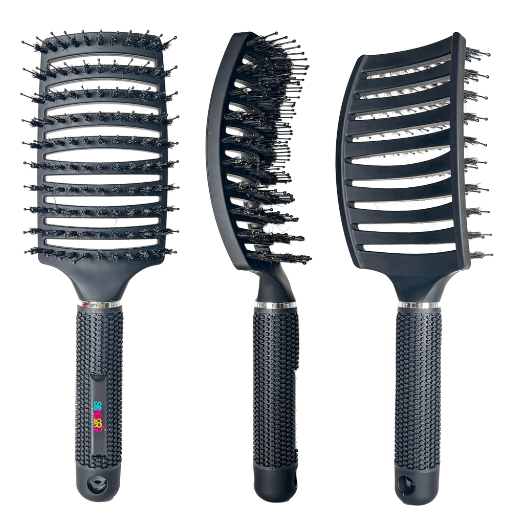 Sensory Support Tactile Play Black Detangle Brush