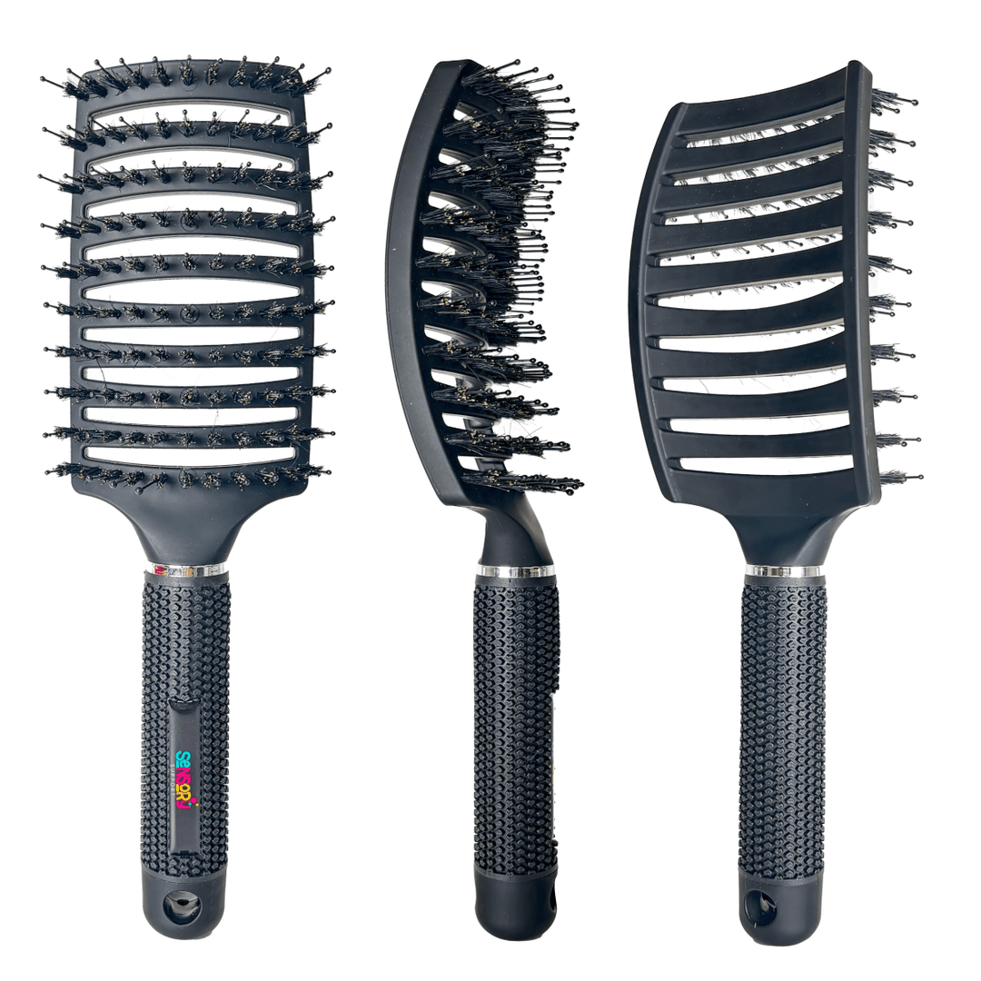 Sensory Support Tactile Play Black Detangle Brush