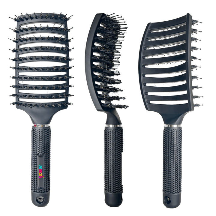Sensory Support Tactile Play Black Detangle Brush