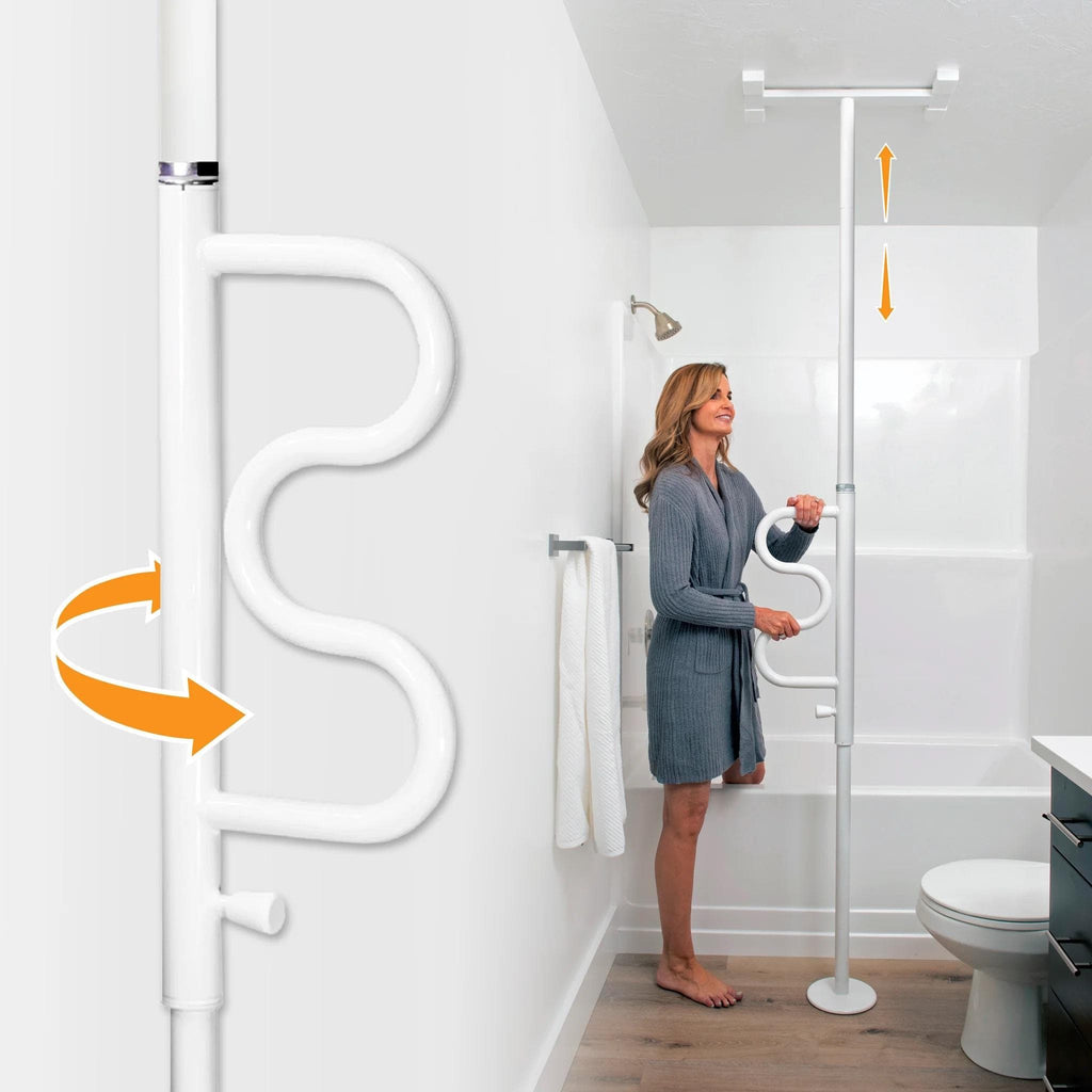 Stander Bedroom & Home Supports Stander Wonder Pole Plus (Security Pole Curved Grab Bar)