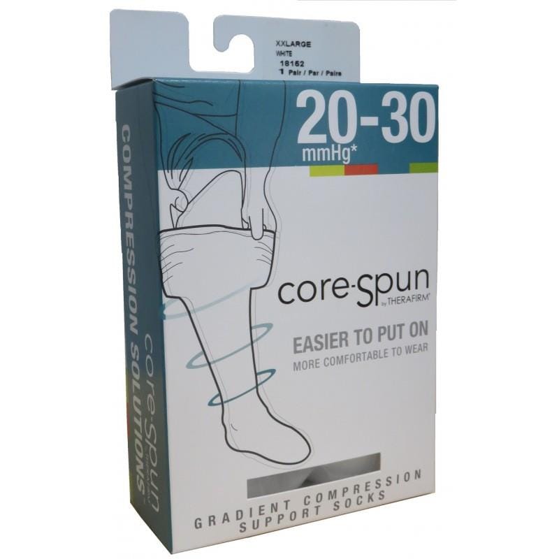 Therafirm Compression Wear Core-Spun Unisex Socks Moderate Support 20-30mmHg