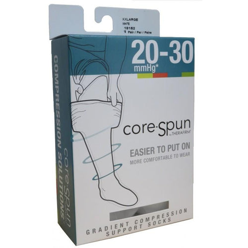 Therafirm Compression Wear Core-Spun Unisex Socks Moderate Support 20-30mmHg