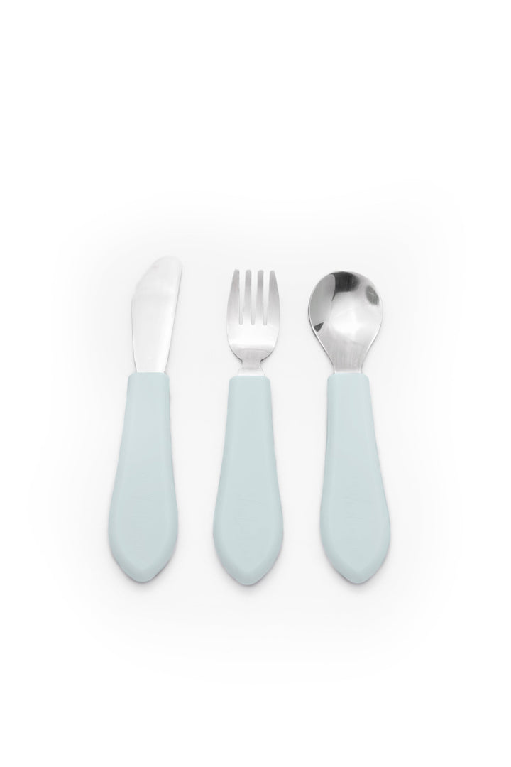 Wild Indiana Silicone Cutlery Duck Egg Fancy 3 piece Cutlery Set by Wild Indiana