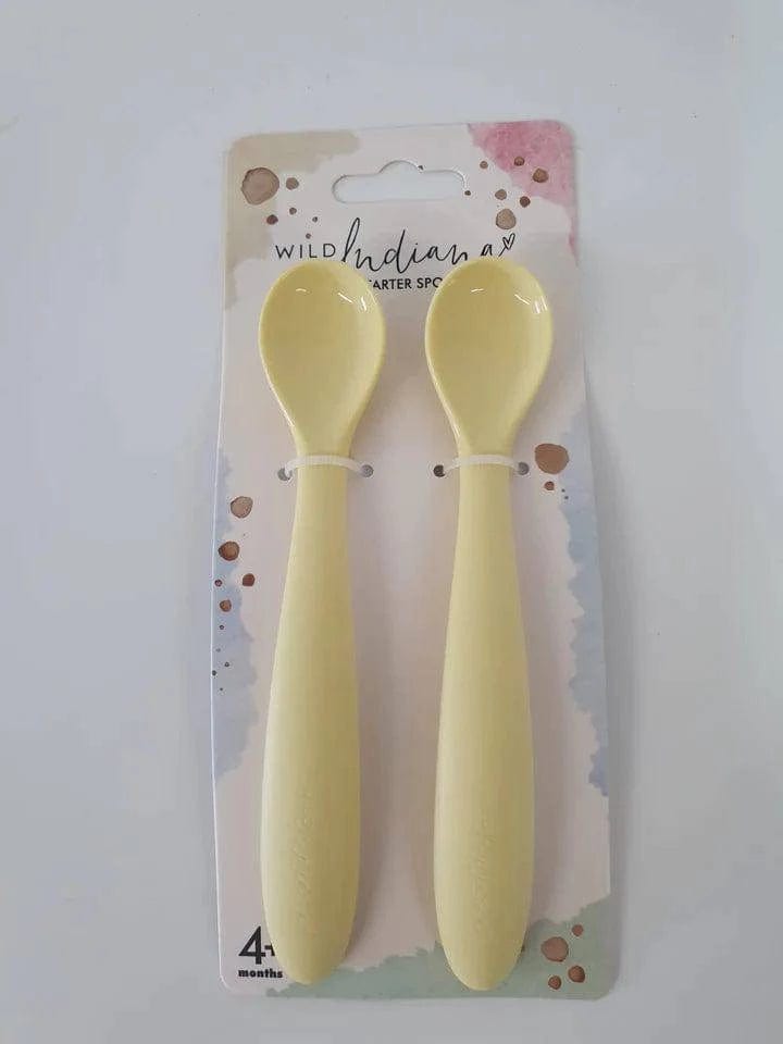 Wild Indiana Silicone Cutlery Lemon Starter Spoons 2 Pack by Wild Indiana