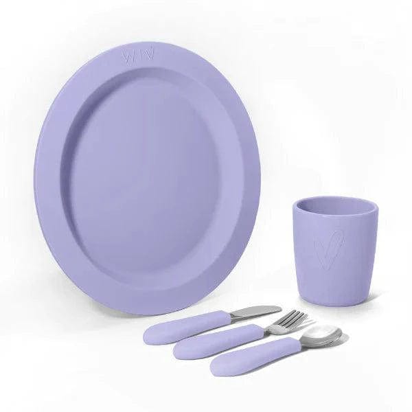 Wild Indiana Silicone dinner set Lilac Fancy 5 piece silicone Dinnerset by Wild Indiana