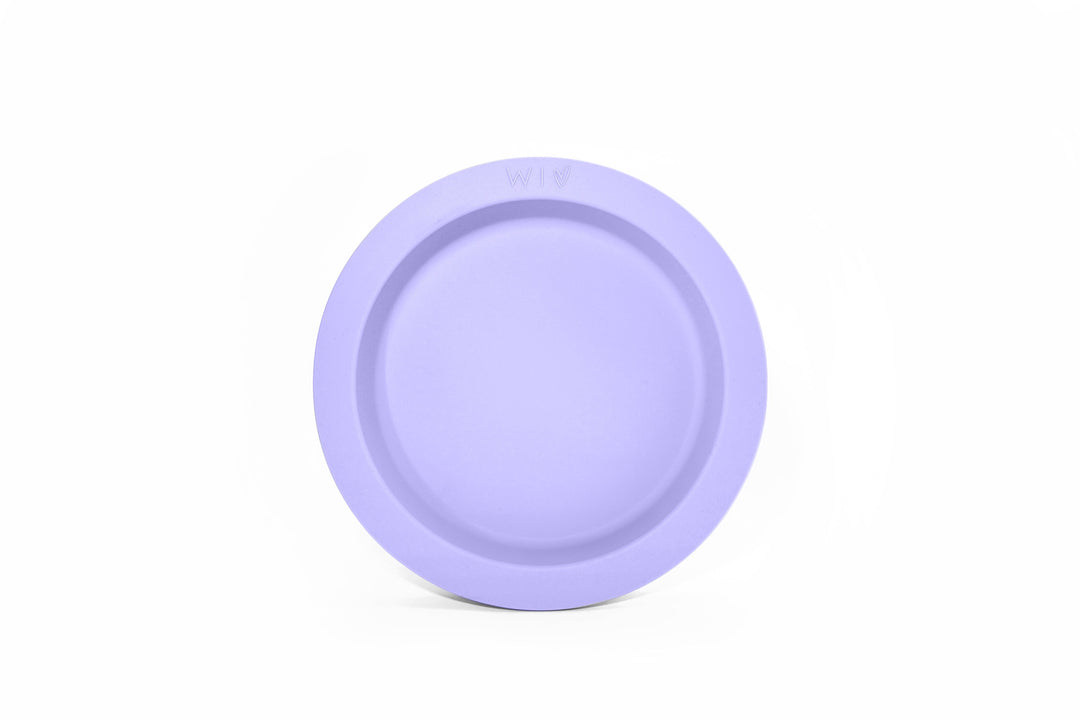 Wild Indiana Silicone Plate Lilac Fancy Silicone Dinner Plate by Wild Indiana