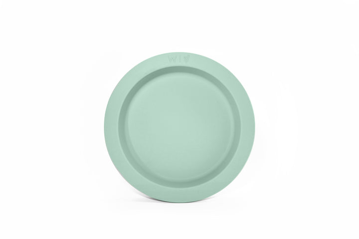 Wild Indiana Silicone Plate Sage Fancy Silicone Dinner Plate by Wild Indiana
